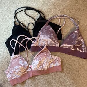 NWT PINK Velvet Barlettes Size XL